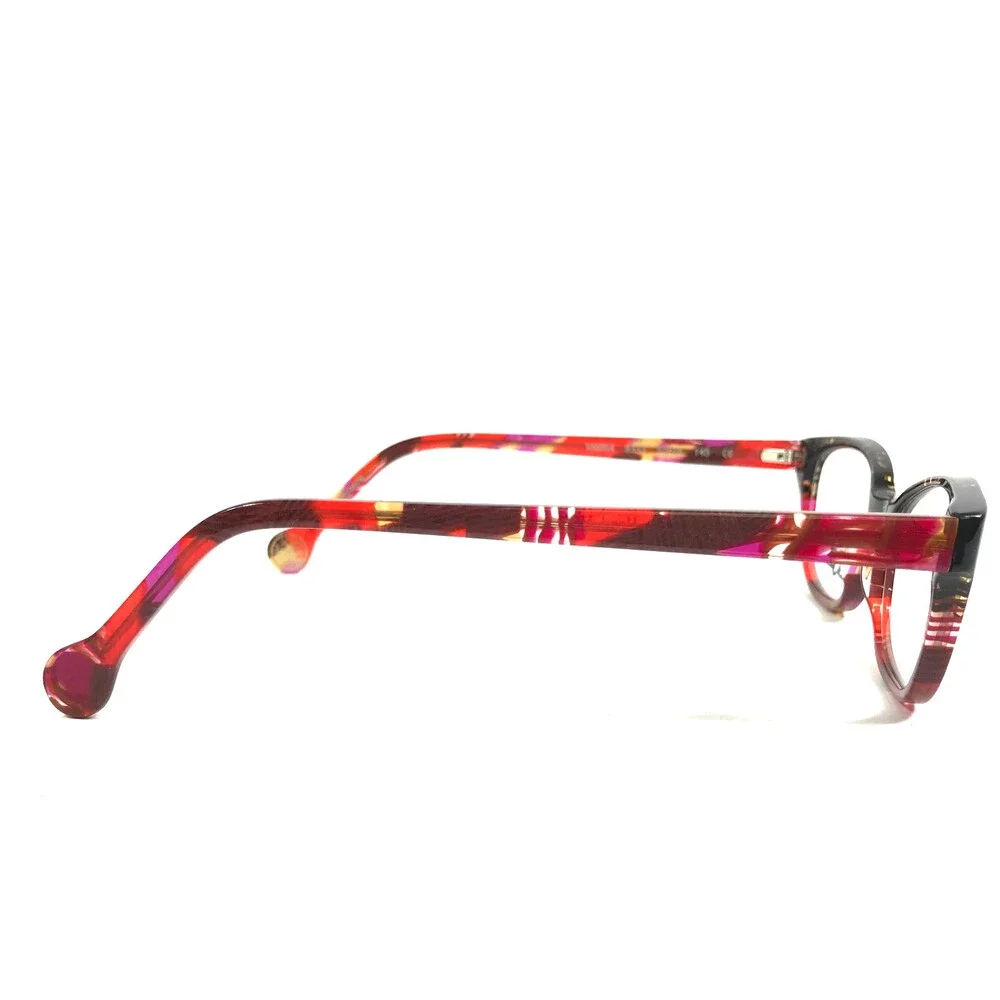 BOZ Eyeglasses Frames VANINA 9333 Black Pink Red Brown Marble 52-16-145